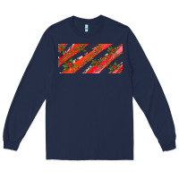 Navy leopar and cowhide with mistletoe Long Sleeve Tee - AdoDesignShop