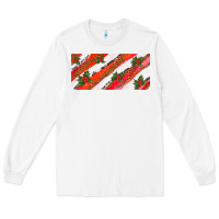 White leopar and cowhide with mistletoe Long Sleeve Tee - AdoDesignShop