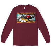 Burgundy snow truck sippy cup Long Sleeve Tee - Artiststas