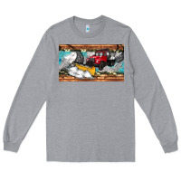 Heather Grey snow truck sippy cup Long Sleeve Tee - Artiststas