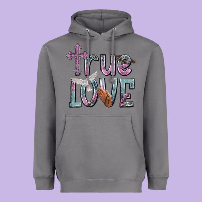 True Love Heavyweight Hoodie Designed By Nancycooperartshop