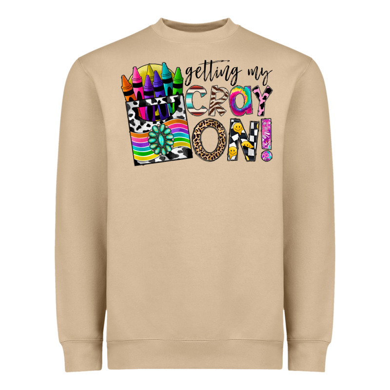 Getting My Cray On Heavyweight Sweatshirt by CowhideDigitalArt | Teevron