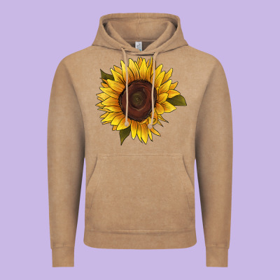 Sunflower Vintage Hoodie Designed By Ranaportraitstore