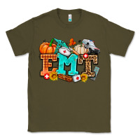 Army Green emt with fall Classic Tee - AdoDesignShop
