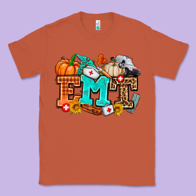 Emt With Fall Classic Tee Designed By Adodesignshop