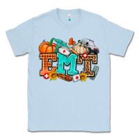 Dusty Blue emt with fall Classic Tee - AdoDesignShop