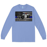 Colony Blue thin blue line police car sippy cup Long Sleeve Tee - Artiststas