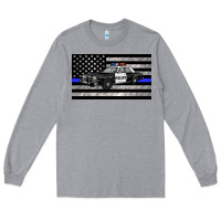 Heather Grey thin blue line police car sippy cup Long Sleeve Tee - Artiststas