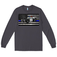 Smoke thin blue line police car sippy cup Long Sleeve Tee - Artiststas