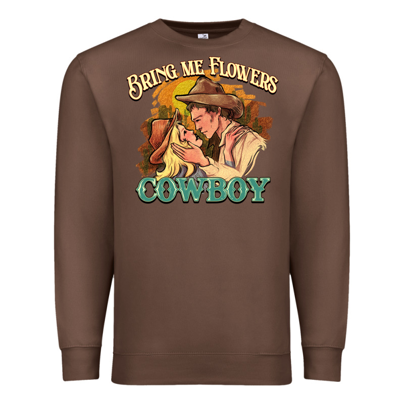 Bring Me Flowers Cowboy Premium Sweatshirt by NancyCooperArtShop | Teevron