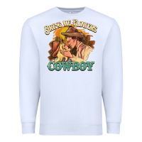 White bring me flowers cowboy Premium Sweatshirt - NancyCooperArtShop