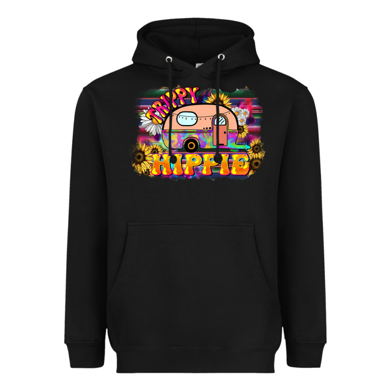 Trippy Hippie Heavyweight Hoodie by NancyCooperArtShop | Teevron