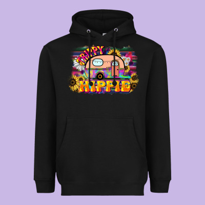Trippy Hippie Heavyweight Hoodie Designed By Nancycooperartshop