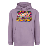 Lavender trippy hippie Heavyweight Hoodie - NancyCooperArtShop