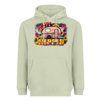 Matcha trippy hippie Heavyweight Hoodie - NancyCooperArtShop