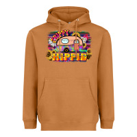 Meerkat trippy hippie Heavyweight Hoodie - NancyCooperArtShop