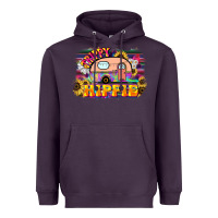 Plum trippy hippie Heavyweight Hoodie - NancyCooperArtShop