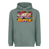Sage trippy hippie Heavyweight Hoodie - NancyCooperArtShop