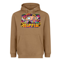 Toasted Coconut trippy hippie Heavyweight Hoodie - NancyCooperArtShop
