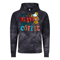 Cloud Black my blood type is coffee Vintage Hoodie - Zillion Design Studio