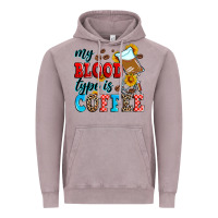 Vintage Zinc my blood type is coffee Vintage Hoodie - Zillion Design Studio