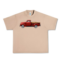 Burro western red truck right side view Urban Heavy Tee - FaDigitalArtStudio