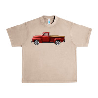 French Oak western red truck right side view Urban Heavy Tee - FaDigitalArtStudio