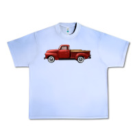 Grape Ice western red truck right side view Urban Heavy Tee - FaDigitalArtStudio