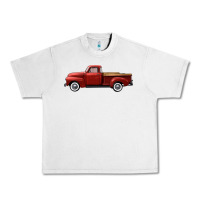 Lunar Rock western red truck right side view Urban Heavy Tee - FaDigitalArtStudio