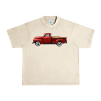 Sandshell western red truck right side view Urban Heavy Tee - FaDigitalArtStudio