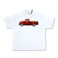 White western red truck right side view Urban Heavy Tee - FaDigitalArtStudio
