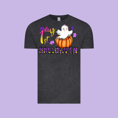 My 1st Halloween Vintage Tee Designed By Cowhidedigitalart