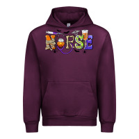 Mauve Wine Halloween Nurse Urban Hoodie - texasbilliewilder