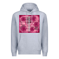 Heather Grey in october we wear pink Premium Hoodie - AdoDesignShop