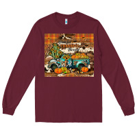 Burgundy grateful thankful blessed Long Sleeve Tee - JahusDesignShop