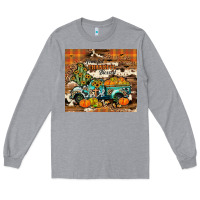 Heather Grey grateful thankful blessed Long Sleeve Tee - JahusDesignShop