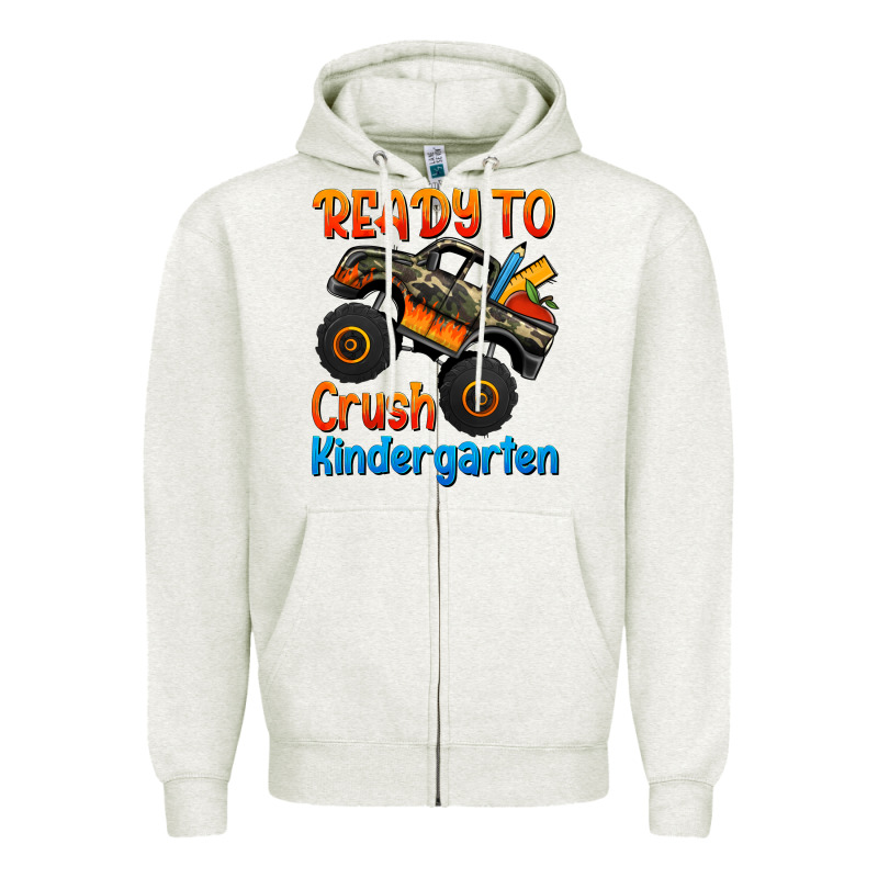 Ready To Crush Kindergarten Zipper Hoodie by Jasminsmagicworld | Teevron