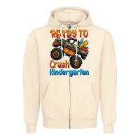 Sandshell ready to crush kindergarten Zipper Hoodie - Jasminsmagicworld