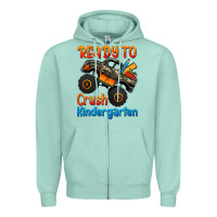 Seafoam ready to crush kindergarten Zipper Hoodie - Jasminsmagicworld