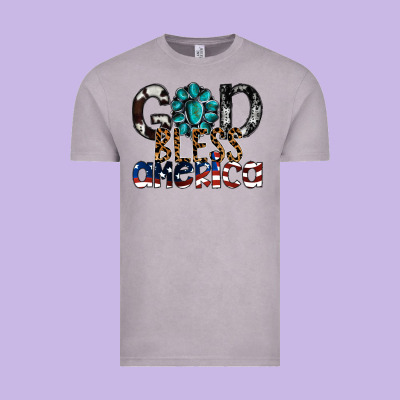 God Bless America Vintage Tee Designed By Sublimationcraftshop