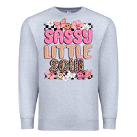 Heather Grey sassy little soul Premium Sweatshirt - MaliasSmallBusiness