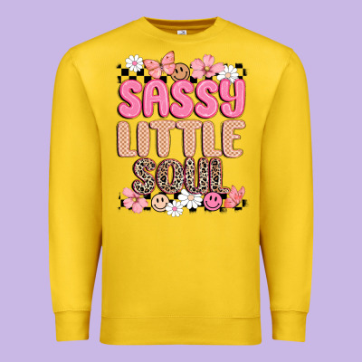 Sassy Little Soul Premium Sweatshirt Designed By Maliassmallbusiness