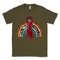 Army Green thanksgiving turkey rainbow Classic Tee - RanaPortraitStore
