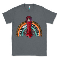 Charcoal Heather thanksgiving turkey rainbow Classic Tee - RanaPortraitStore