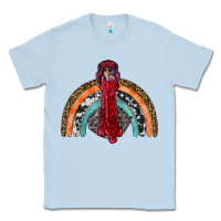 Dusty Blue thanksgiving turkey rainbow Classic Tee - RanaPortraitStore