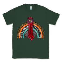 Sports Green thanksgiving turkey rainbow Classic Tee - RanaPortraitStore