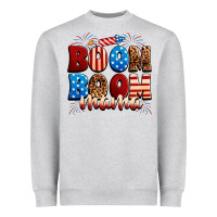 Heather Grey Boom boom mama Heavyweight Sweatshirt - Neo Western