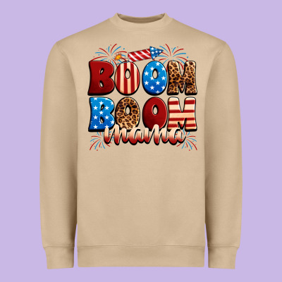 Boom Boom Mama Heavyweight Sweatshirt Designed By Neo Western