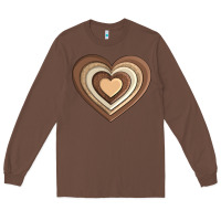 Chestnut melanin heart Long Sleeve Tee - AdoDesignShop