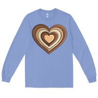 Colony Blue melanin heart Long Sleeve Tee - AdoDesignShop